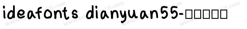 ideafonts dianyuan55字体转换